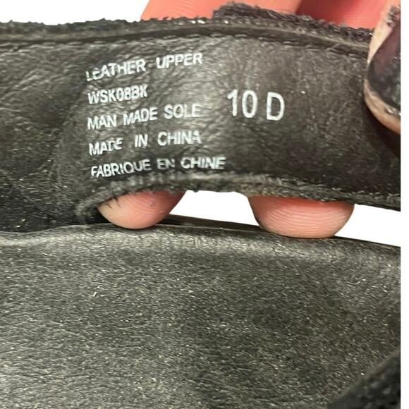 Aravon by New Balance Black Leather Sandals 10D Adjustable Comfort Walking shoe - Picture 9 of 10